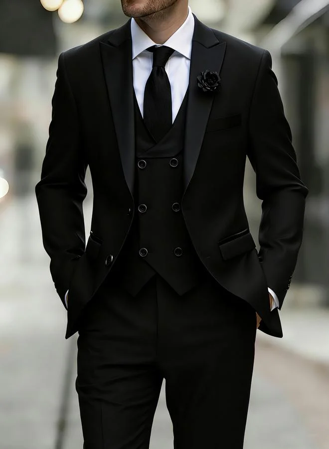 Take Two 3-Piece Suit Tailored Blazer, Waistcoat and Trousers Set